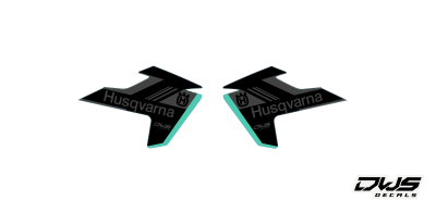 complete stickerset TC 50 husqvarna 2017 2018 dws decals graphics grahics aufklebe decore number decals nummerset blue kotflugel front fender rear fende fork protectors kabel geschutzer side panels new designs DWS decals
