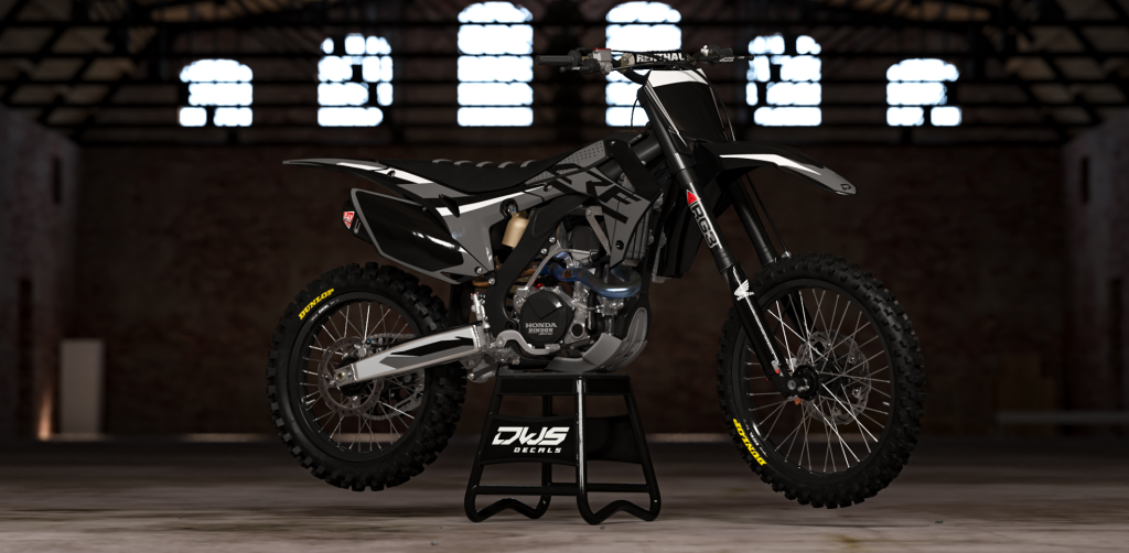 Complete stickerset Honda CRF 450 2013/2016 Honda CRF 250 2014/2016 Model 6 Fluor Geel Decals dekor design graphics aufklebe stickerset nummerset dws mx