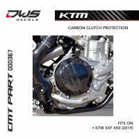 CARBON CLUTCH PROTECTION for KTM SXF 450 2019 cmt koppelingsdeksel dws decals