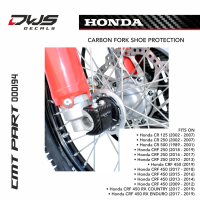 CARBON FORK SHOE PROTECTION for HONDA CR 125 2002 - 2003 - 2004 - 2005 - 2006 - 2007 crf 450 250 2018 2019 2017 cmt dws decals