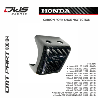 CARBON FORK SHOE PROTECTION for HONDA CR 125 2002 - 2003 - 2004 - 2005 - 2006 - 2007 crf 450 250 2018 2019 2017 cmt dws decals