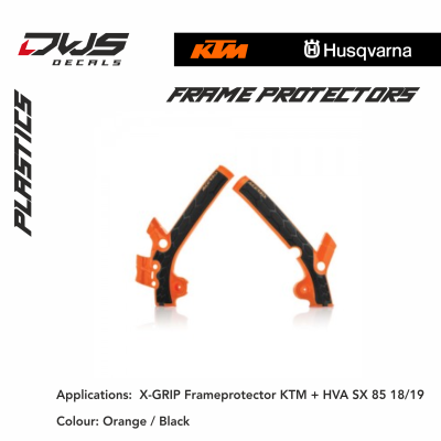 X-GRIP Frameprotector KTM   HVA SX 85 18/19 Colour: White dws decals acerbis