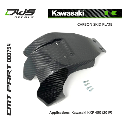 CARBON SKIDPLATE for KAWASAKI KXF 450 2019 cmt dws decals