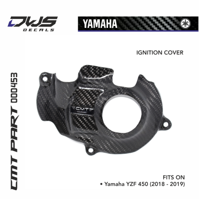 IGNITION COVER CARBON YAMAHA YZF 450 2018 2019 000453 DWS DECALS