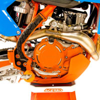ACERBIS: PLASTICS - KTM - ENGINE PROTECTORS X-POWER KIT PROTECTOR KTM SXF 450 16/18 - HUSQ FC 450 16/18 - ORANGE dws decals acerbis
