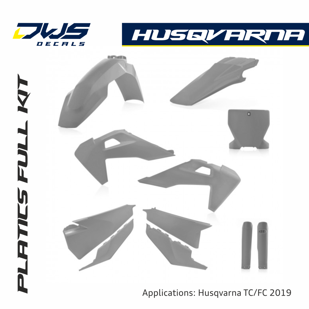 Husqvarna Plastics TC 125 FC 250 350 450 FS 450 2019 Grey 2019