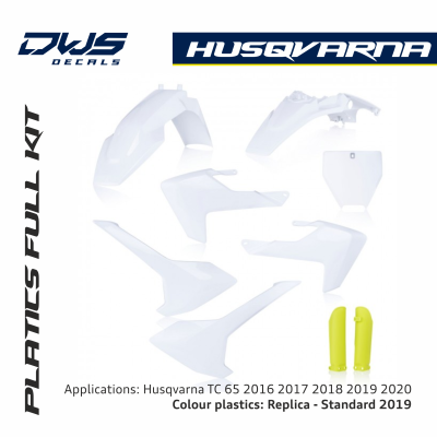 husqvarna tc 65 2016 2017 2018 2019 2020 replia acerbis dws decals
