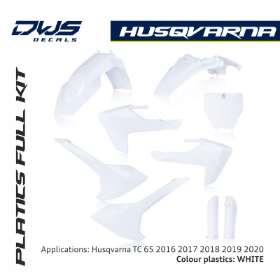 Husqvarna Plastics TC 65  2016 2017 2018 2019 White  