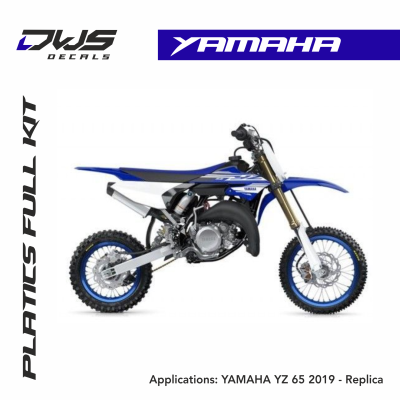 Yamaha YZ 65 2018 2019 kids children kinderen dirtbike cross mx front fender voorspatbord achterspatbord rear fender radiator shrouds tank kappen dws decals acerbis