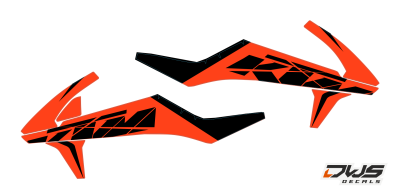 Radiaset KTm EXC EXC-F 125 XC-W 150 XC-W 250 350 450 500 viertakt 2017 2018 2019 Model 1 Decals dekor design graphics aufklebe stickerset nummerset dws mx graphics model 11 2017 2018 2019 radiator scoops tank
