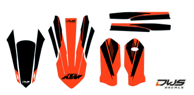 Trimset KTM EXC 125 250 350 450 500 2017-2019 Model 12