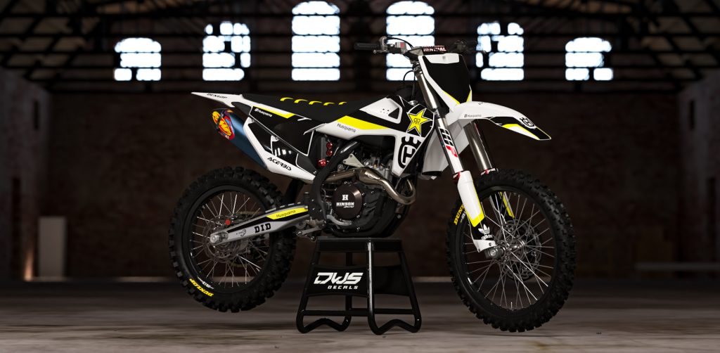 nummers nummern startnummern numbers Husqvarna TC 125 FC 250 350 450 2019 Model 1 Gehele stickerset bestaande uit - Radiaset (2 delig) - Nummerset (5 delig) - Trimset (9 delig) Complet decasl kit consisting off - decals Radiator kit - decals side panels -