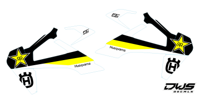 Radia set radiator shrouds husqvarna tc 2019 dws decals