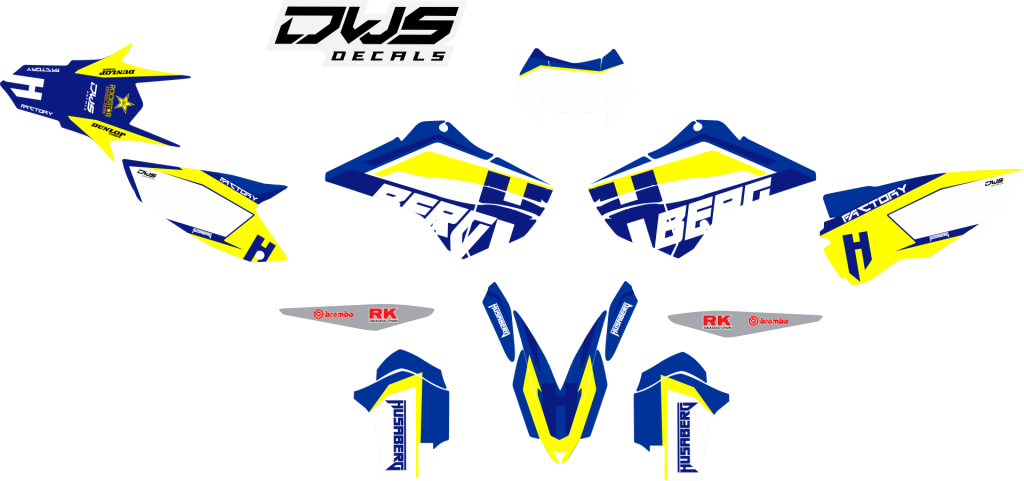 husaberg fe 350 te 350 2013 2014 2015 2016 2017 2018 dws decals aufklebe decore decals mx dirtbike supermoto superbiker stickers high tack cross