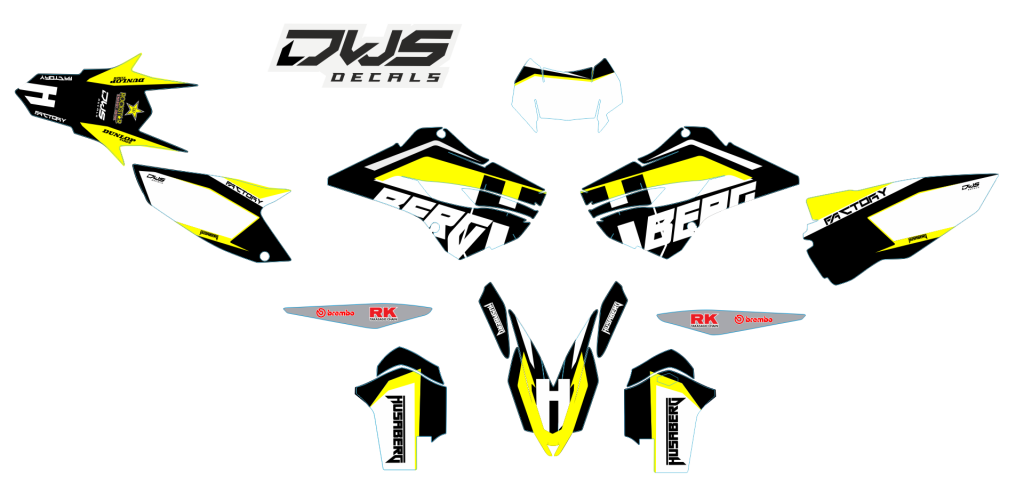 husaberg fe 350 te 350 2013 2014 2015 2016 2017 2018 dws decals aufklebe decore decals mx dirtbike supermoto superbiker stickers high tack cross