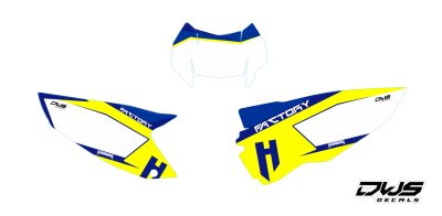husaberg fe 350 te 350 2013 2014 2015 2016 2017 2018 dws decals aufklebe decore decals mx dirtbike supermoto superbiker stickers high tack cross nummerset number nummern side panels
