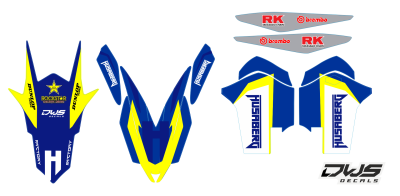 husaberg fe 350 te 350 2013 2014 2015 2016 2017 2018 dws decals aufklebe decore decals mx dirtbike supermoto superbiker stickers high tack cross nummerset number nummern side panels trimkit front fender rear fender swingarm forkprotectors kotflugel gabels