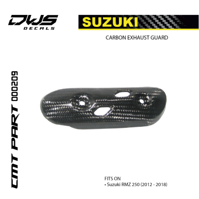 CARBON EXHAUST GUARD for SUZUKI RMZ 250 2012 - 2013 - 2014 - 2015 - 2016 - 2017 - 2018