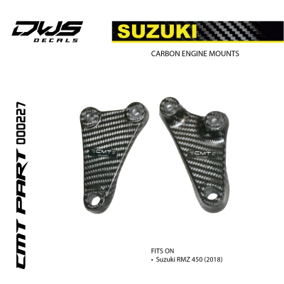 CARBON ENGINE MOUNTS for SUZUKI RMZ 450 2018