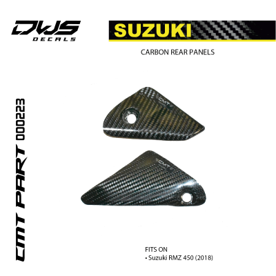 CARBON REAR PANELS PROTECTIONS for SUZUKI RMZ 450 2018