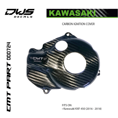 CARBON IGNITION COVER for KAWASAKI KXF 450 2016 - 2017 - 2018