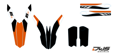 trimset KTM SX 85 2013 2014 2015 2016 Model 3 Decals dekor design graphics aufklebe stickerset nummerset dws mx