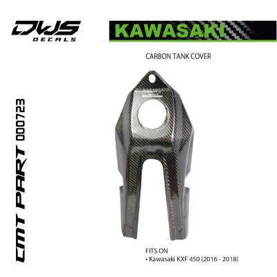CARBON TANK COVER for KAWASAKI KXF 450 2016 - 2017 - 2018