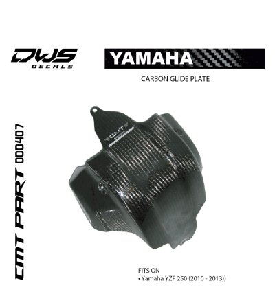 CARBON GLIDE PLATE for YAMAHA YZF 250 2010 - 2011 - 2012 - 2013