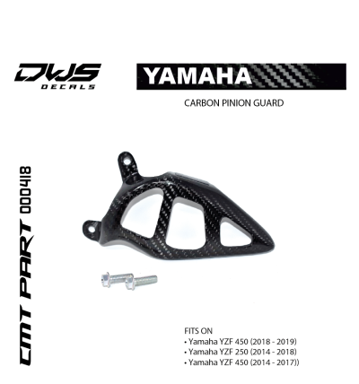 CARBON PINION GUARD for YAMAHA YZF 450 2018 - 2019