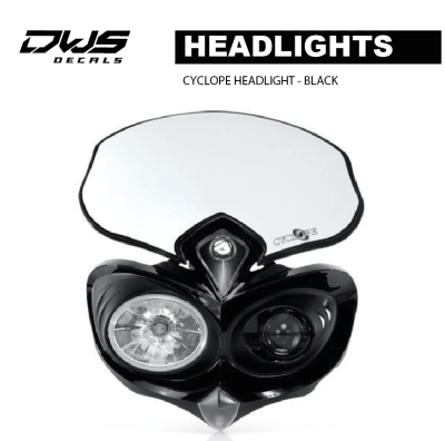 dws decals CYCLOPE HEADLIGHT - BLACK