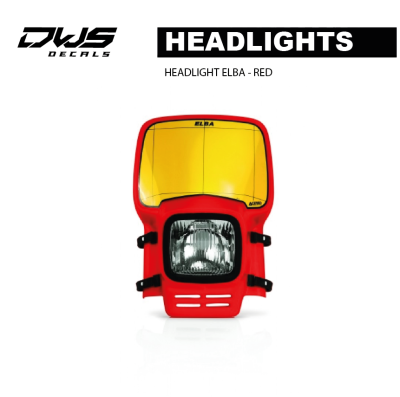 dws decals HEADLIGHT ELBA - RED 