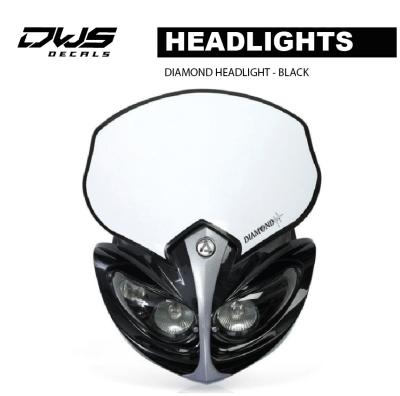 DIAMOND HEADLIGHT - BLACK