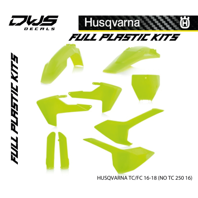 Husqvarna Plastics TC 125 FC 250 350 450 FS 450 2016 2018 Fluor Yellow