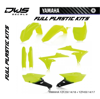 Yamaha YZF 250 450 4T 2014-2018 FLUOR GREEN