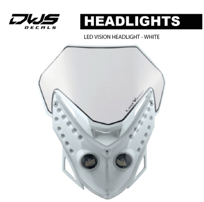 DWS DECALS LED VISION HEADLIGHT - WHITE