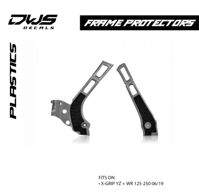 FRAME PROTECTOR X-GRIP YZ + WR 125-250 06/19 - SILVER