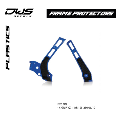 FRAME PROTECTOR X-GRIP YZ   WR 125-250 06/19 - BLUE