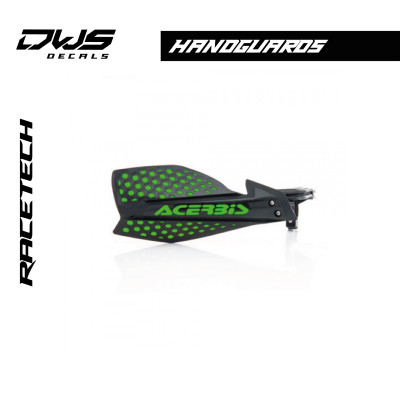dws dws decals HANDGUARDS ULTIMATE - BLACK/GREEN handkappen