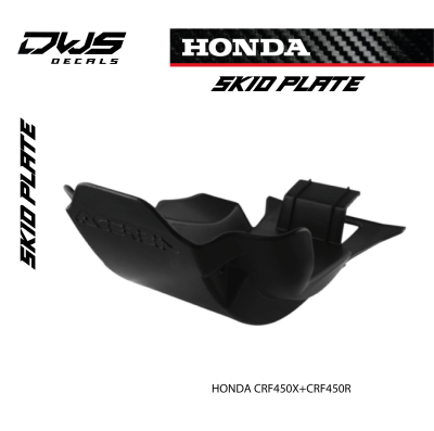 SKID PLATE HONDA CRF450X CRF450R - BLACK bodemplaat DWS decals