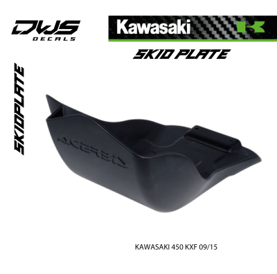   SKID PLATE KAWASAKI 450 KXF 09/15 - BLACK