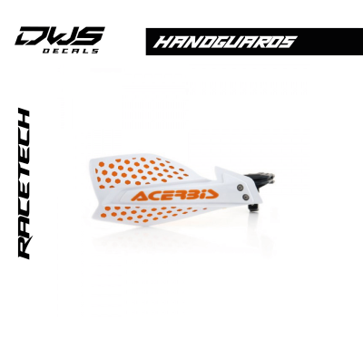 HANDGUARDS ULTIMATE WHITE/ORANGE