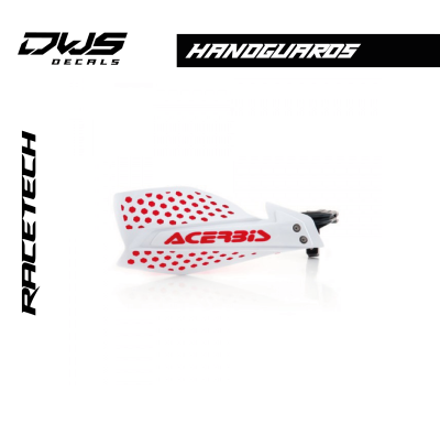 HANDGUARDS ULTIMATE - WHITE/RED handkappen