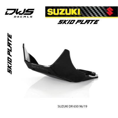 SKID PLATE SUZUKI RMZ 450 08-17 - BLACK bodemplaat DWS decals