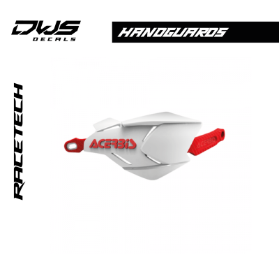 HANDGUARDS X-FACTORY - WHITE/RED