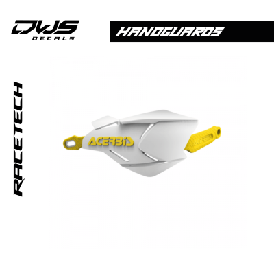 HANDGUARDS X-FACTORY - WHITE/YELLOW