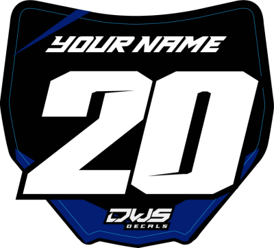 SMALL NUMBER STICKERS DARK BLUE