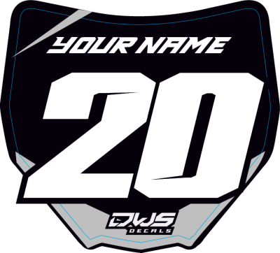 SMALL NUMBER STICKERS SILVER