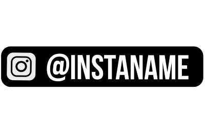 INSTAGRAM NAME NAAM @ DWS DECALS STICKERS DECALS FOLLOW SOCIAL MEDIA SMALL CUSTOM 