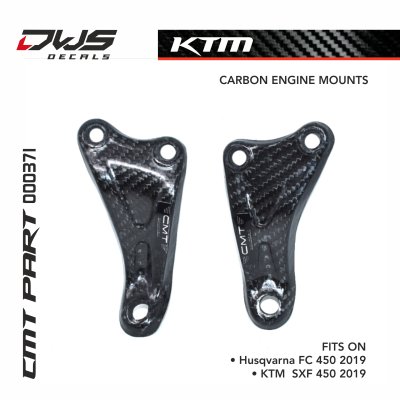 CARBON ENGINE MOUNTS for HUSQVARNA FC 450 2019 € 146,40 ADD TO CART Free international shipping for orders over € 250,00 COD #: 000371 FITS ON • KTM SXF 450 (2019) • Husqvarna FC 450 (2019) WEIGHT 50 g DESCRIPTION Carbon engine mounts 