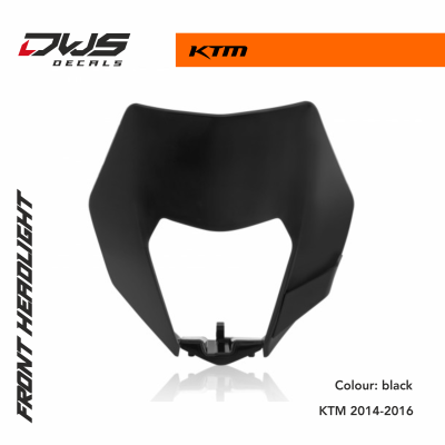 Head Light Mask KTM EXC EXCF 14-16 black acerbis dws decals supermofools supermoto koplamp unit